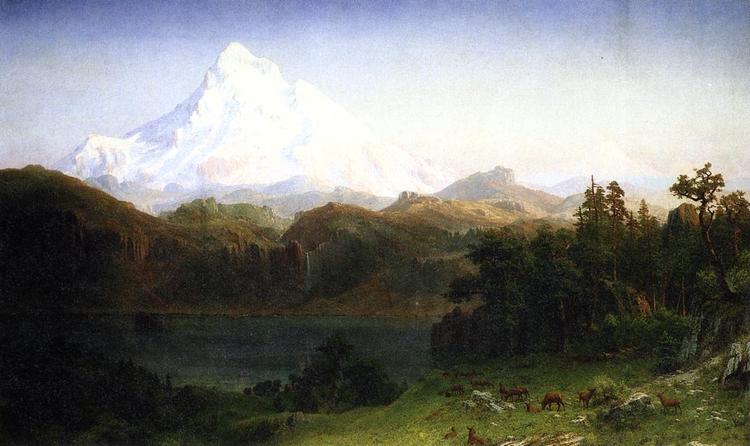 Albert Bierstadt Oil Painting Mount Hood, Oregon 1865